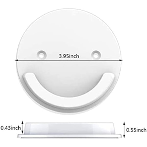2-pack självhäftande duschdraperistångsfästen, väggmonterade, borrfri installation