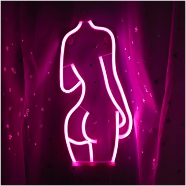 Lady Neon -kyltti Valo -kyltti Sexy Night Night Neon -kyltti 41,5 cm*