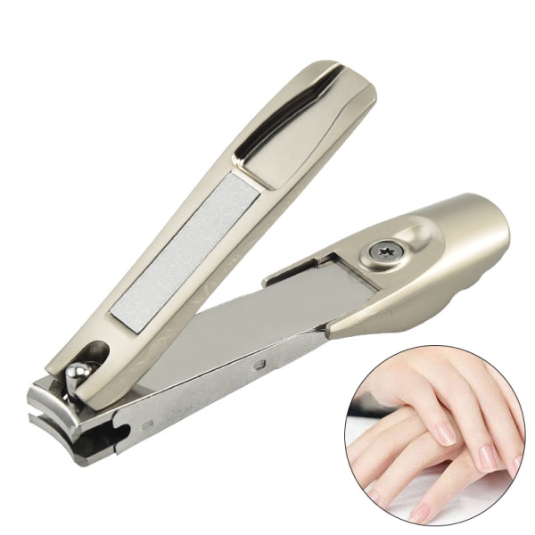 Professional Nail Clipper, With Built-in File Tank, Stainless Ste
