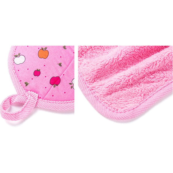 Set med 5 mjuka handdukar för kök eller badrum, korallfleecehandduk som kan hängas upp, 32*46cm