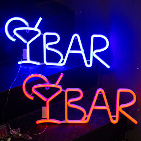 1 stk Neon LED-bar Neon bokstav veggkunst Neon lys skilt søt Neon L