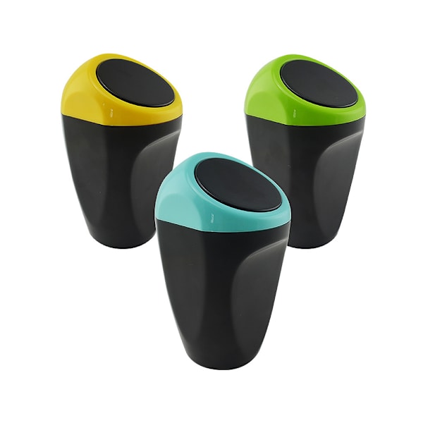Mini Bil Papperskorg Plast Avfall Papperskorg 9*6*15cm Papperskorg Behållare