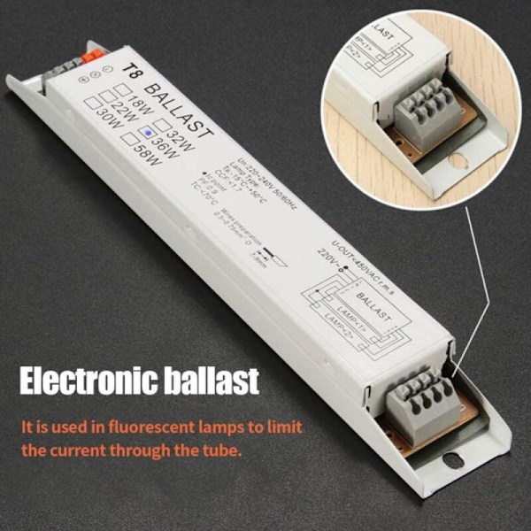 Elektronisk Ballast T8 2x36W Spänningsbredd Fluorescerande Start Energibesparande B