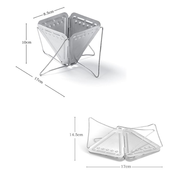 Hopfällbar kaffebryggare - Bärbar, lättviktig och hopfällbar kaffedripper
