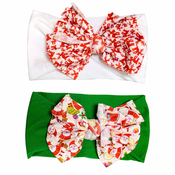 2 Pcs Infant Bow Headbands Newborn Elastic Headbands Cute Nylon Headbands C