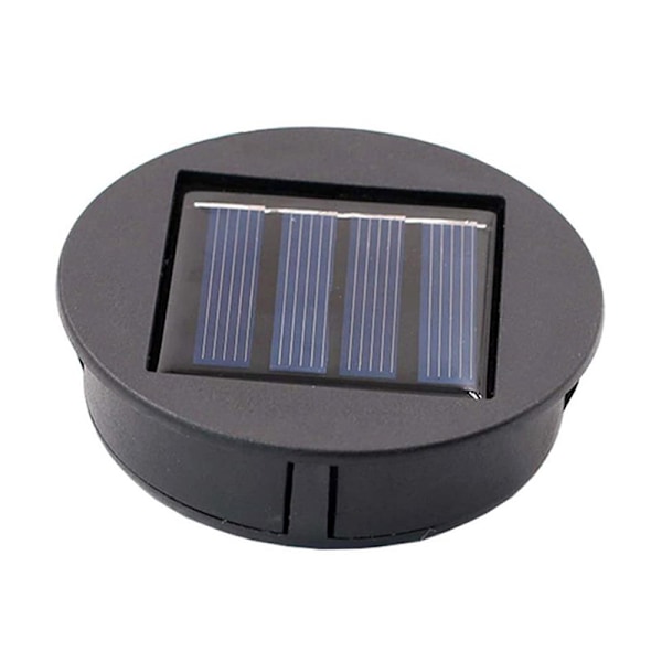 2-pack ersättningslampor med LED-lampor, solpanel, ersättningslock