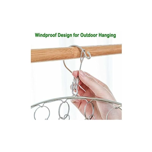 Hanging Clothes Rack Stainless Steel Sock Hanger Drying Rack Hang