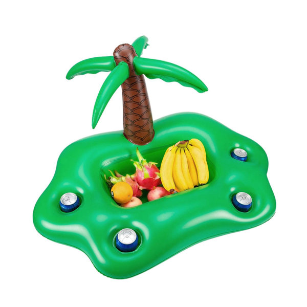 Flytande poolbar, uppblåsbar poolbar, poolbar, uppblåsbar mugghållare