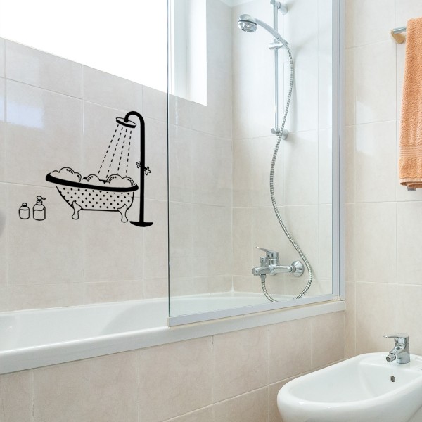Veggklistremerker for toalett/bad/badekar dør dusj