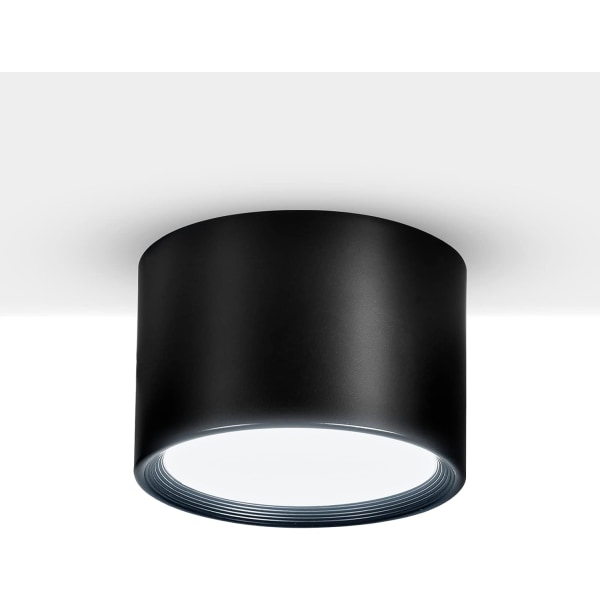 LED loftsspot sort kold hvid 6000K 12W lysspot Ce