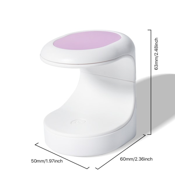 Mini UV-geelikynsinauha UV-kynsinauha Innovatiivinen kynsinauha 16W UV-kynsinauha Kannettava LED-kynsinauha Ammattimainen kynsien kuivaaja kynsien taidetyökaluille (sininen)