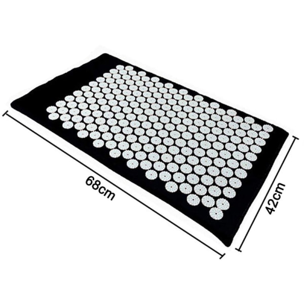 Akupressurmatte for behandling av rygg-/kroppssmerter, avslapning og sinn