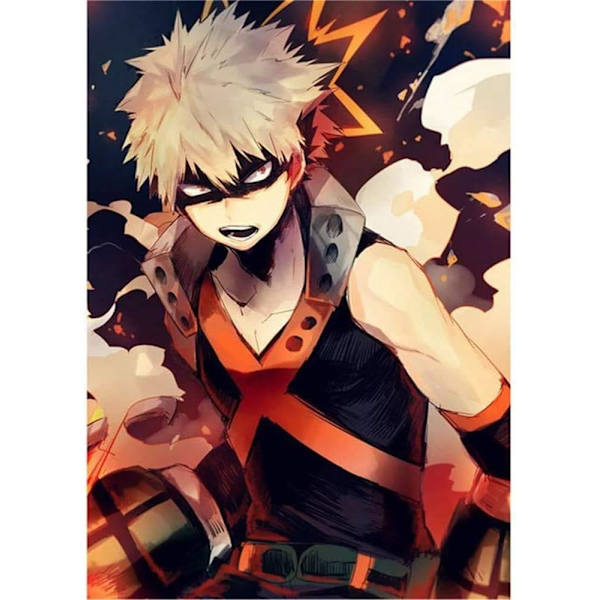 My Hero Academia Diamond Art 5D Diamantmålning DIY Målningssats 12 X 16 tum
