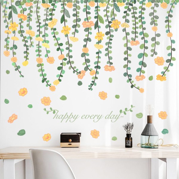 En set bedårande söta blommor väggdekaler Väggklistermärken wall d