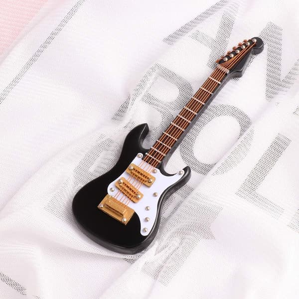 Miniatyrgitarrmodell Elgitarr Rörlig Huvudstock Musikinstrument Mini