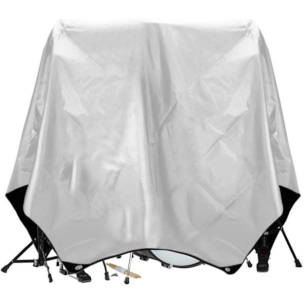 Dammskyddsbatterilucka, batterilucka med PVC-beläggning, batteritillbehör, eltrumsetsskydd med sydda viktade hörn, för vattentät, anti-UV-strålar skyddar mot sol (78\" x 98\", svart) ( Pengar)