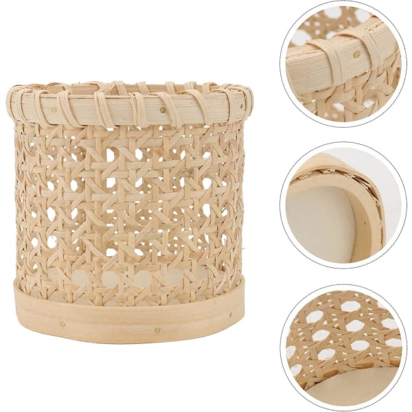 Rattan pennhållare handvävd korg i rotting - primärfärg