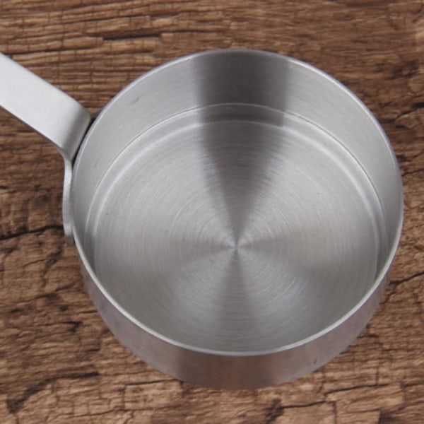 Professionell rostfritt stål kokkärl - Mini aluminiumgryta såspanna nonstick keramisk set barn barn baby kaffe mjölk varmare - silver, 100ml