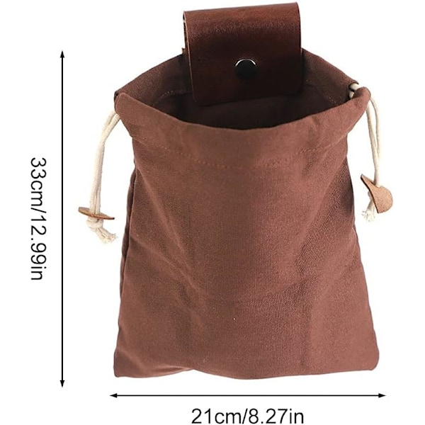 Läder och canvas bushcraft väska Upkey Fanny Pack Kvinnor & Män Läder och C