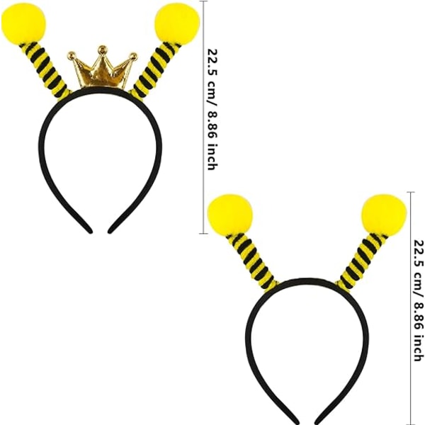 12-pak søte bieantenne pannebånd bie tentakkel pannebånd krone bie