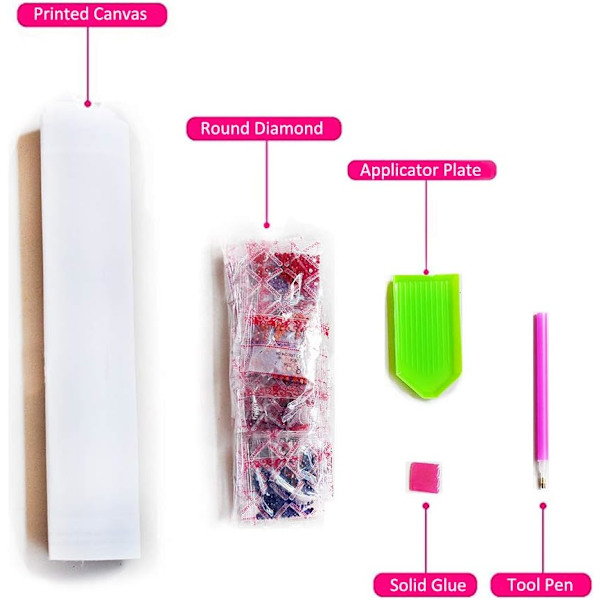 Katt 5D Diamantmålningssatser - DIY Diamantmålningssats, Broderi