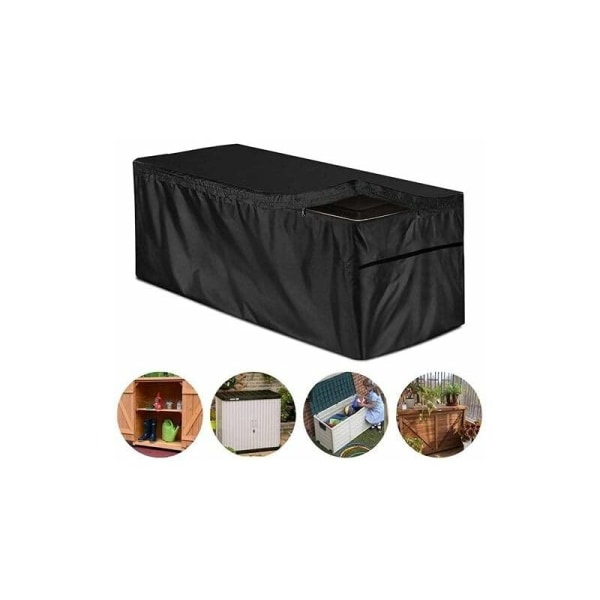 Utemøbler Cover Deck Box Cover med vanntett glidelås og