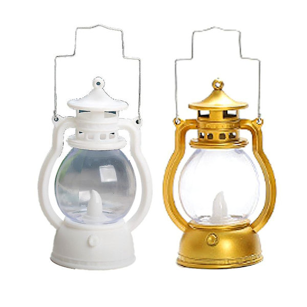 Mini Lyktor 2st Led Små Lyktor Bärbar Retro Fotogenlampa