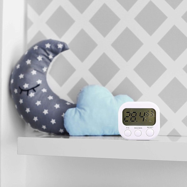 Digital LCD-termometer Perfekt för vintern, Hygrometerfunktion, Mäter h