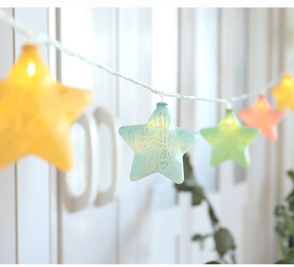 600cm/20ft 40 lampor LED lykta Crack Star USB ljusslinga Mac