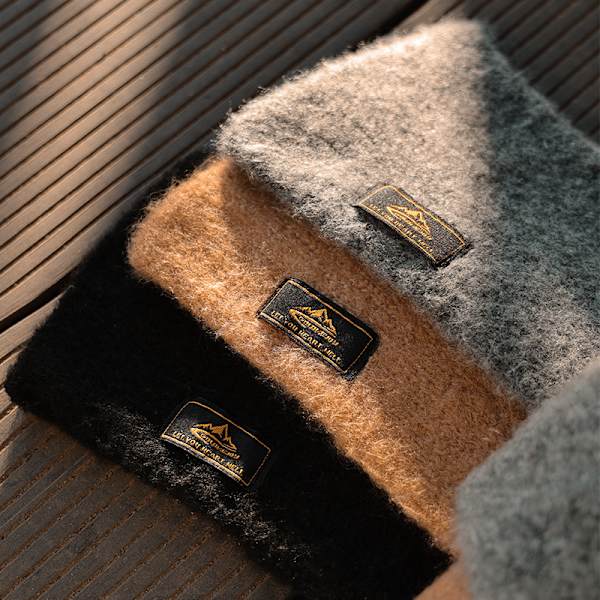 Cashmere-liknande halsduk för herrars utomhusfritid cashmere varm stickad