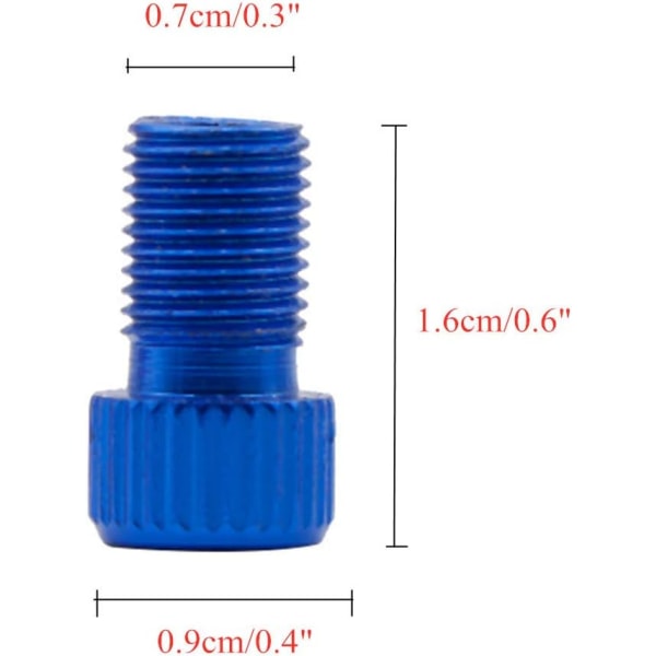 Inflation Plug Valve Cap Valve Cykelpumpe Valve Cykel Dæk Valve Adapter Cykelpumpe Valve Fodboldpumpe Adapter