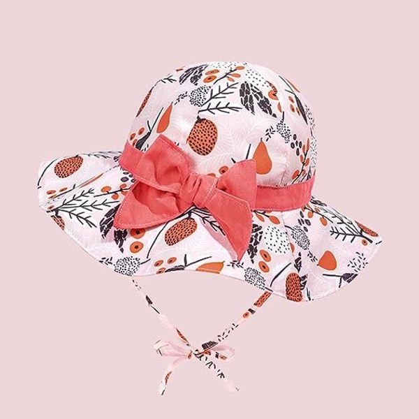 Baby Girl Summer Hat Anti UV Girl Sun Hat Baby Girls Child Sun Hat Unisex Foldable Sun Protection Beach Baby Girl Sun Hats UPF 50+，Koko 48 sopii 12-24 kuukauden ikäisille