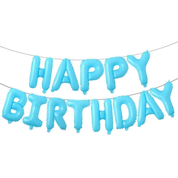 Tillykke med fødselsdagen folieballonbannerballoner til fødselsdagsfest De