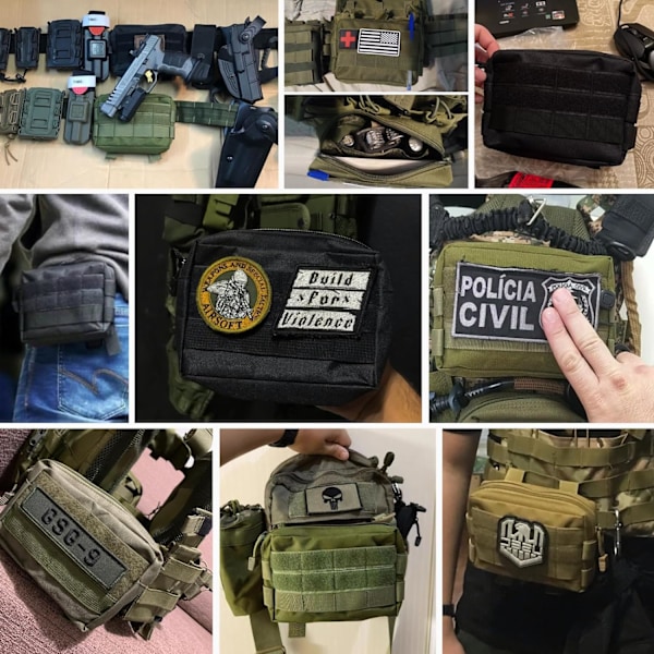 Taktisk Molle-ficka EDC-ficka Multifunktionell militär midjeväska för vandring