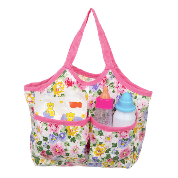 16-delad set med 18-tums docka nappflaska babyhus mini napp
