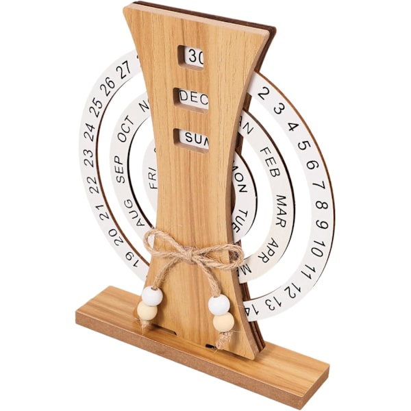 Elegant Träkalender Skrivbordstillbehör Träkalender Dekorativ Trä Pe