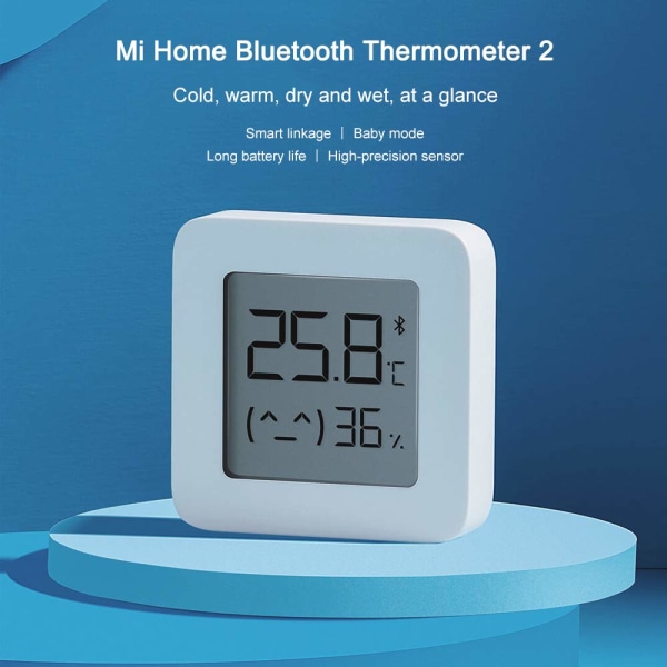 For Xiaomi Mi Hygrometer Digitalt Termometer Profesjonell Blåtann