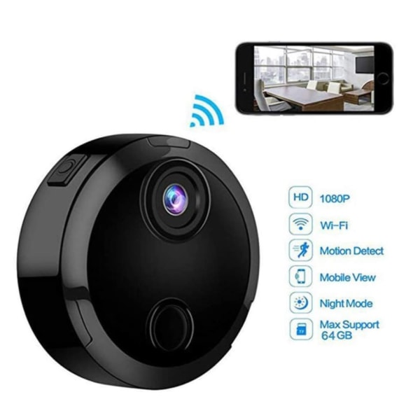 Mini IP Camera Hd 1080p Trådløs Home Security Surveillance Webca