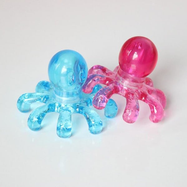 2 st löstagbar handhållen Octopus Head Massager, nacke, axel,