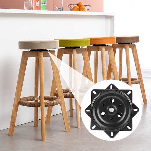 Snurrstolsunderrede, Kullager Lazy Susan, för Kökskåp Barstol
