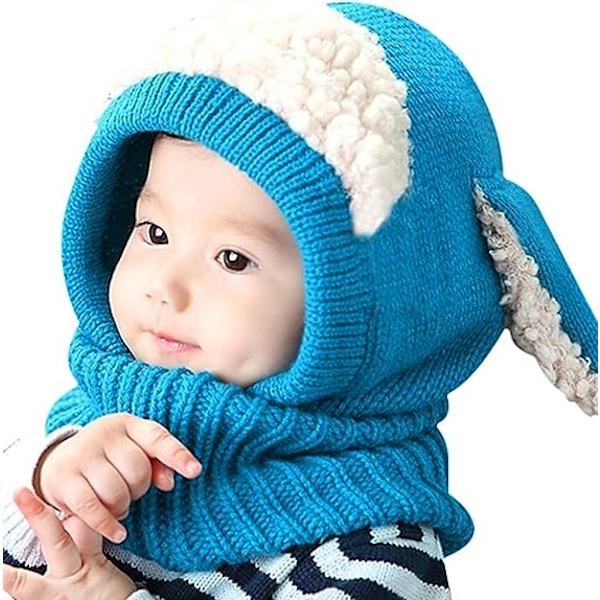 Koreansk vintervalpsformad en-delad ullbabycape varm sjal Bab