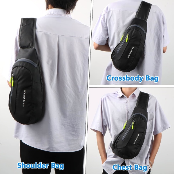 Men's Chest Bag Men's Shoulder Bag Sports Chest Bag Women Lightwe