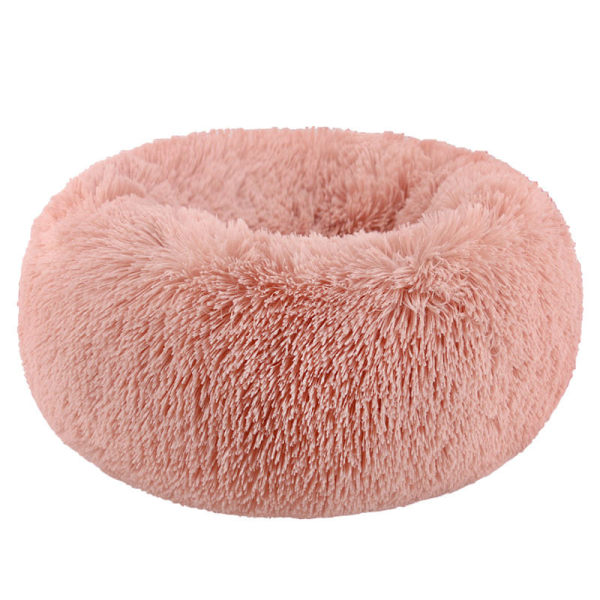 1 stk Luxury Shag Varm Fluffy Pet Bed Hund Valp Kattunge Pels Donut Cu