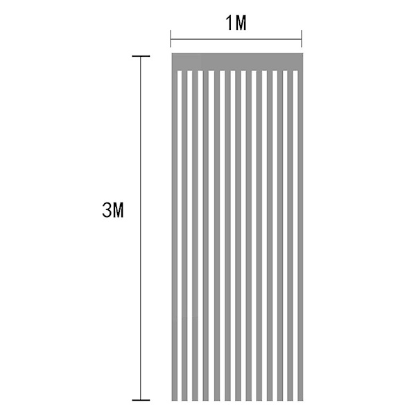 2-pack fransgardiner festdekorationer, 1x 3 M bakgrundsgardin