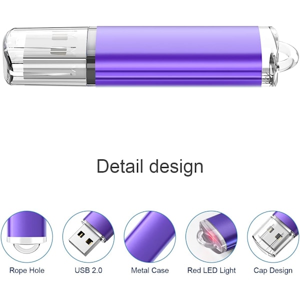 USB-muistitikku 16 Gt, 3 kpl, suuri kapasiteetti, USB 2.0 -muistitikku, avaimenperä S