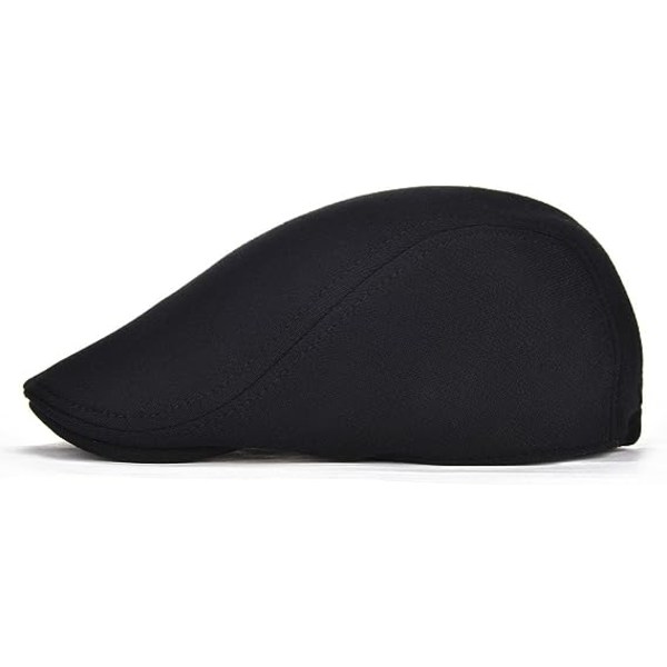 Förpackning med 2 Cotton Newsboy Caps för män Soft Fit Taxi Hattar, Basker