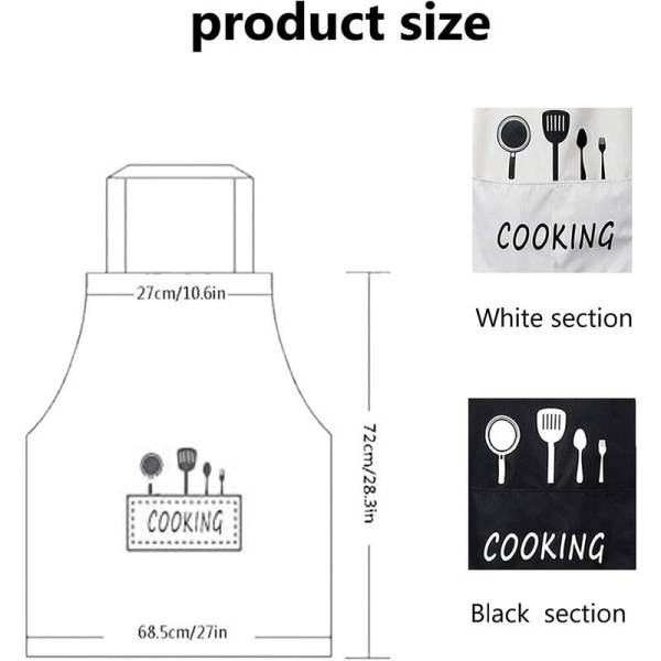 2 Stück wasserdichte Küchenschürze, wasserdichte Küchenschürze,