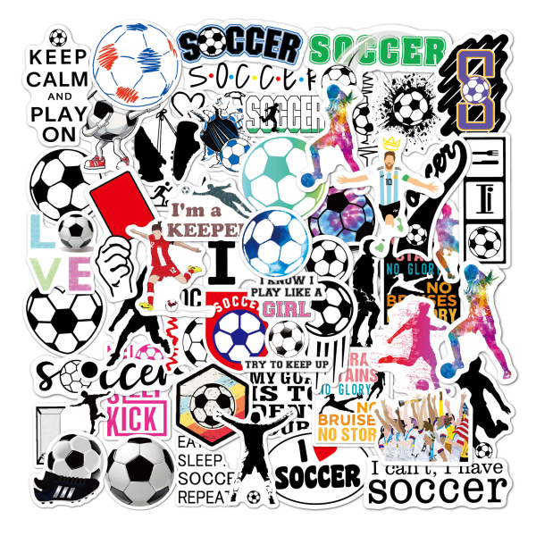 250 delar av VM-boll amerikansk vattentät fotboll klistermärke
