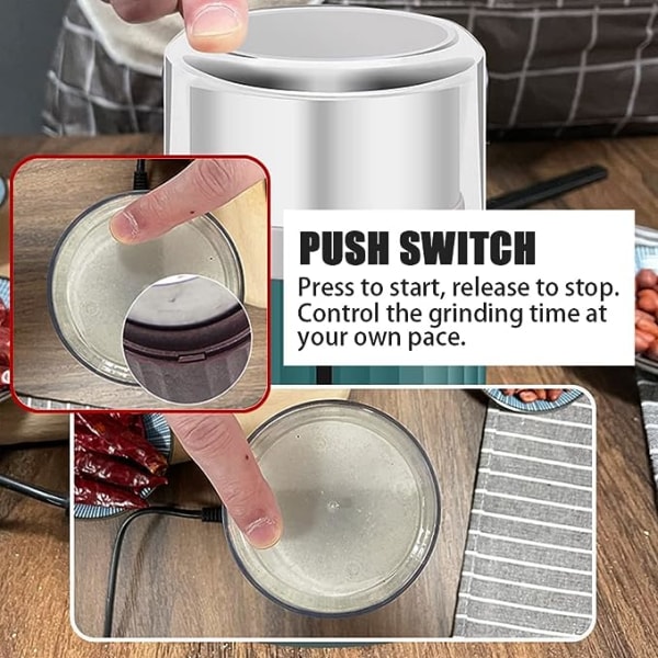 Elektrisk kaffekvarn kryddkvarnar för nötter örter kaffebönor
