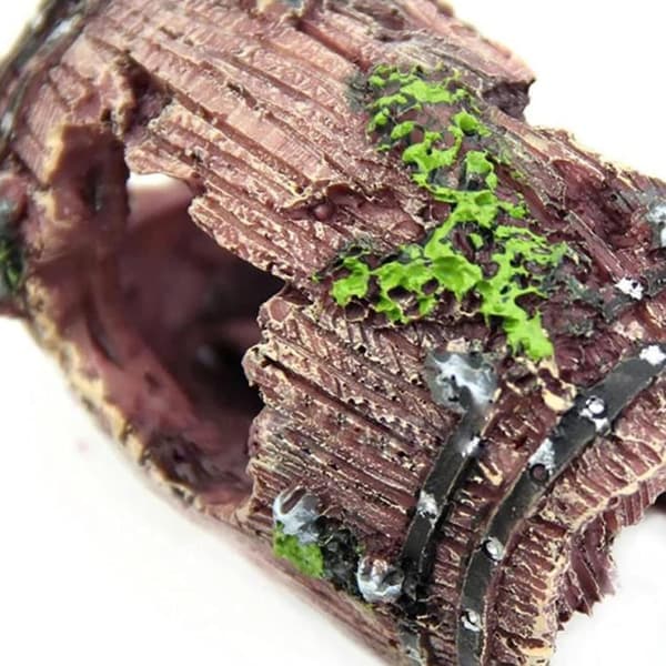 2 st Resin Cave Rock Dekoration Resin Broken Barrel Akvarium